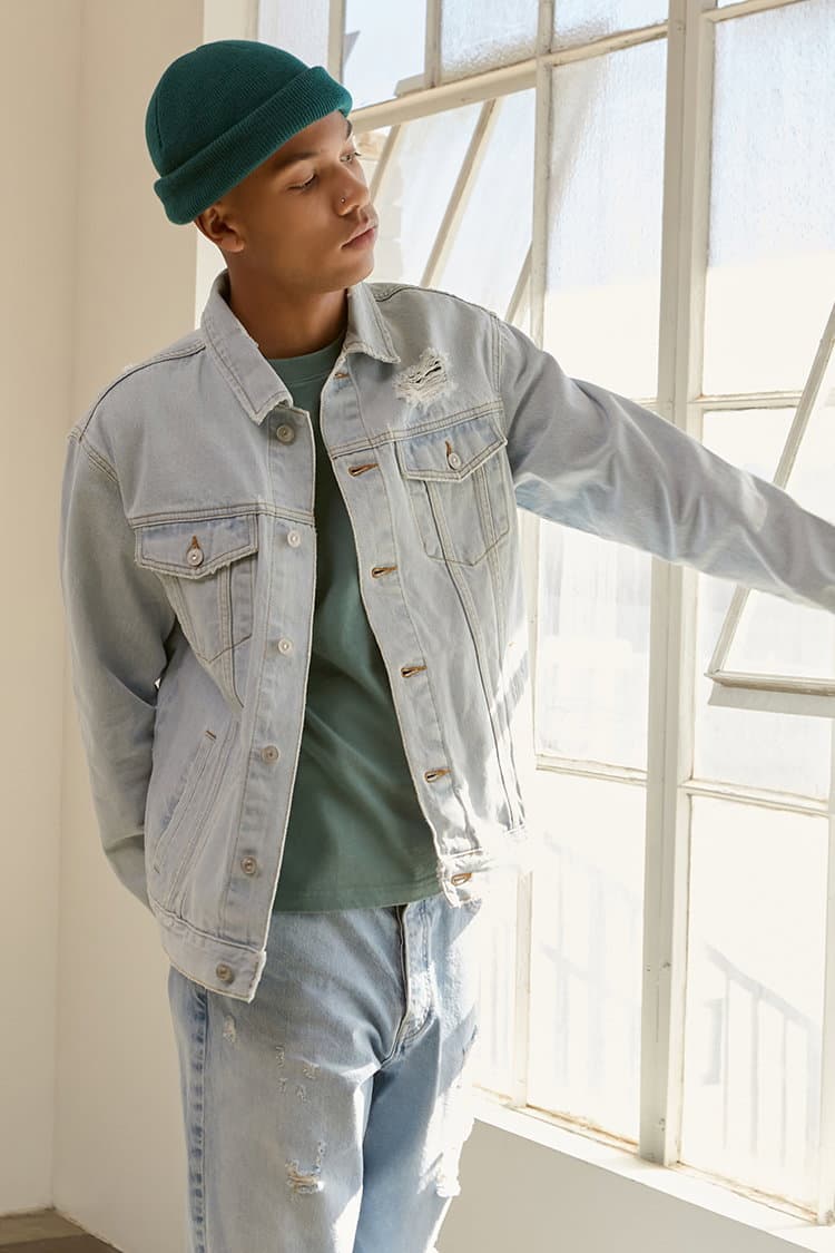 Distressed Kot Ceket