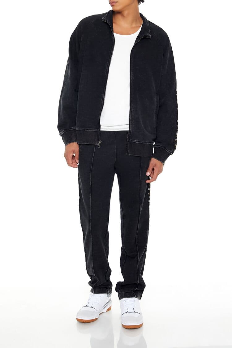 Washed French Terry Zip-Up Ceket