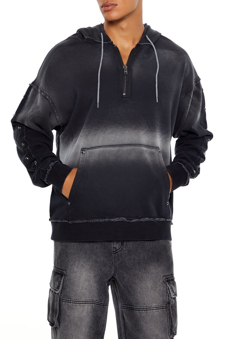 İskelet Kanat Detaylı Kapüşonlu Sweatshirt