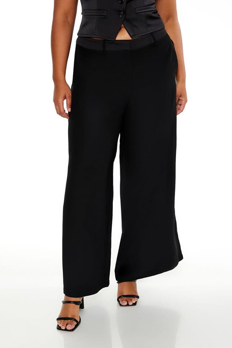 Plus Size Bilek Boy Pantolon