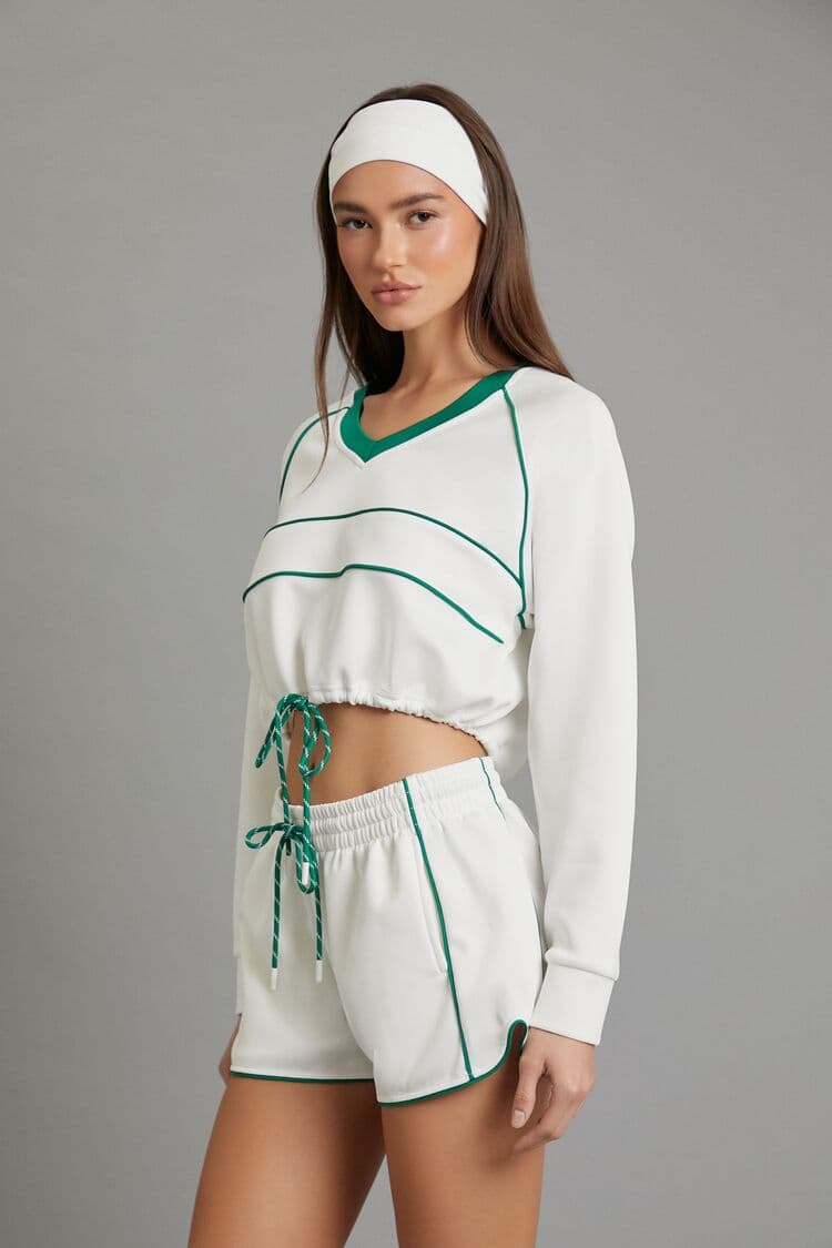 Active Piped Detaylı Sweatshirt