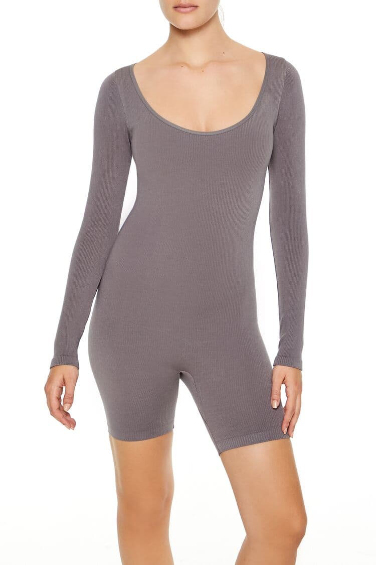 Dikişsiz Yuvarlak Yaka Tulum