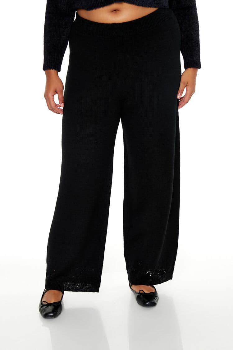 Plus Size Triko Pantolon